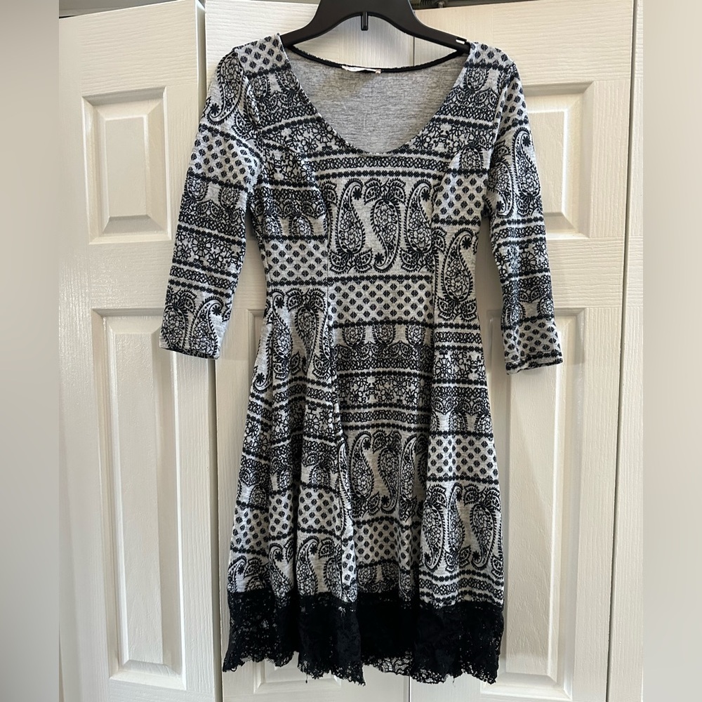 Altar’d State Black/Gray Dress